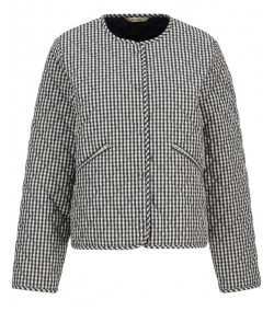 Cazadora Barbour Check Collarless