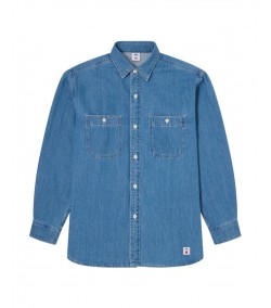 Camisa Edwin Work Shirt BLUE LIGHT USED