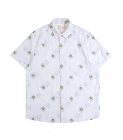 Camisa Far Afield Sun Jacquard WHITE GREEN